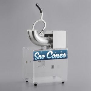 Snow Cone Machine rental that has words on front machine that's says "sno Cones"